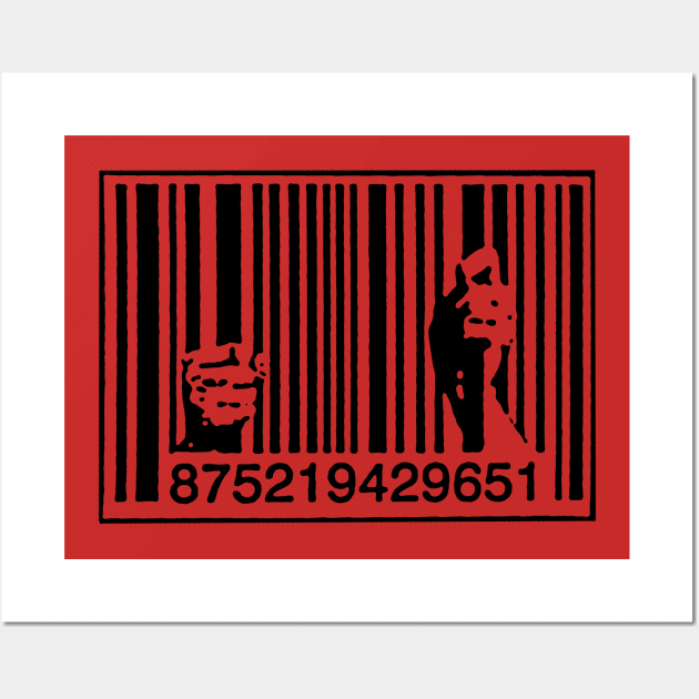 Banksy Graffiti Consumerism Wall Art by Closeddoor